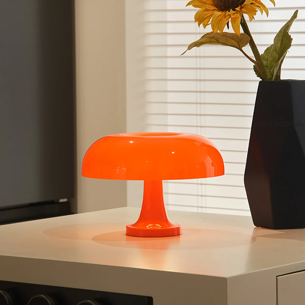 Orange Mushroom Lamp | Tidlös Dekor Carvallo