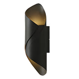 Vägglampa modern svart aluminium utomhus vägglampa Carvallo