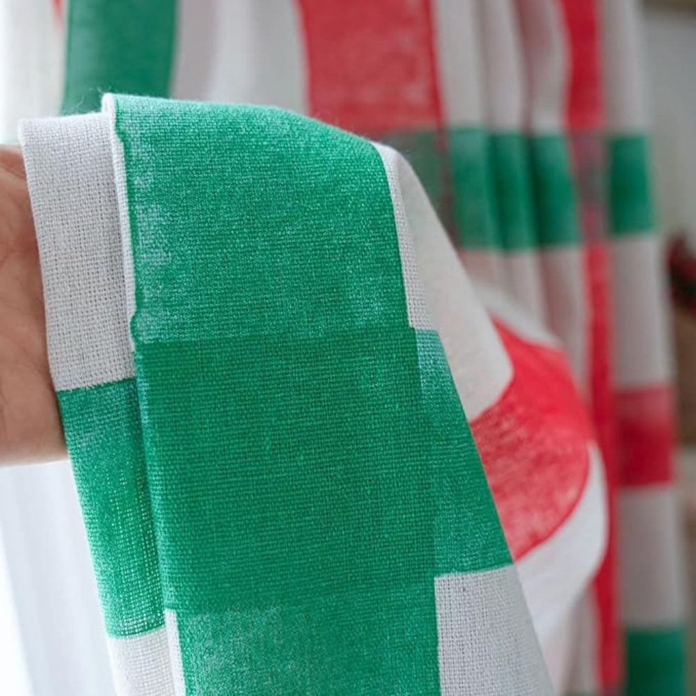 God Jul & Ljus Rutig Halvmörkläggande Gardin Carvallo