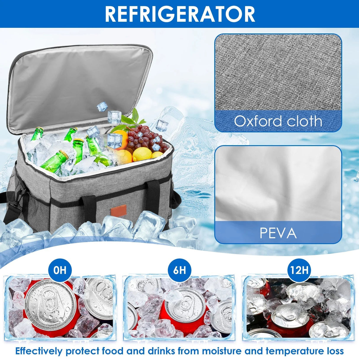 Kylväska 35L - Cool Vattentät Isolerad Väska Perfekt för Utomhusaktiviteter Carvallo