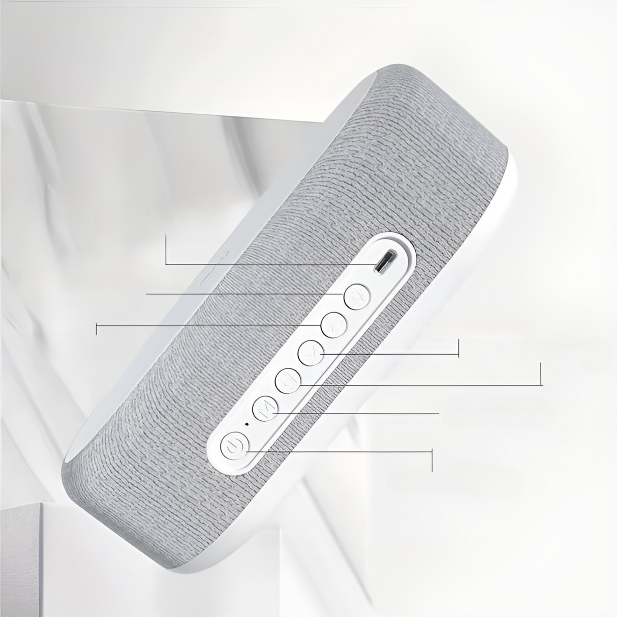 BrightCharge Klocka – Trådlös laddstation och väckarklocka Carvallo