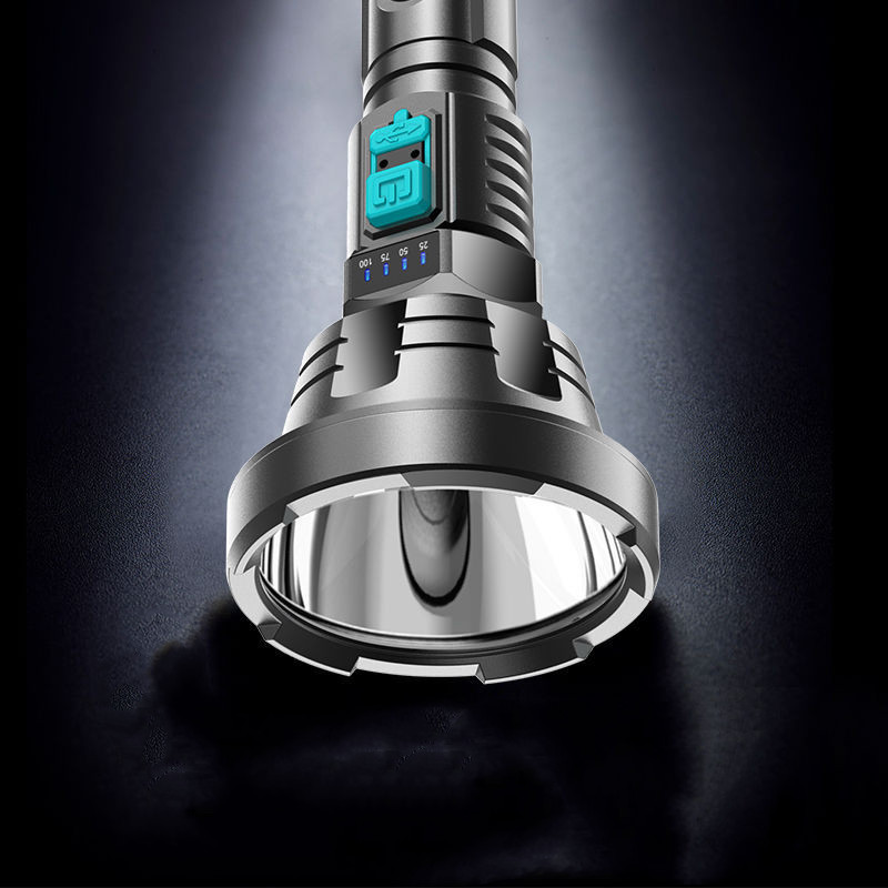 90000LM LED ficklampa – Taktisk söklampa med USB-laddning och superskarp belysning Carvallo