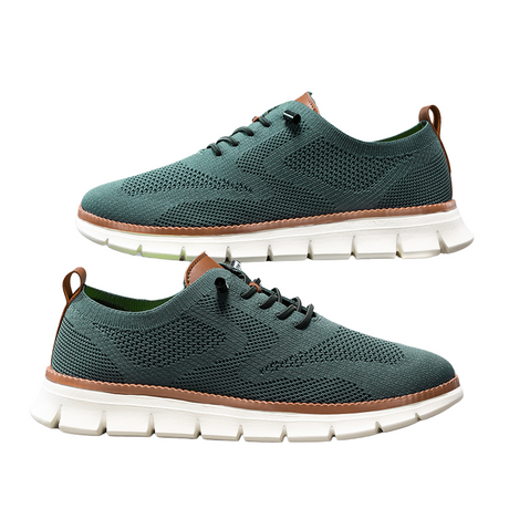 Andningsaktiva Casual Sneakers för Män-Hemnix-Grön-40-Hemnix