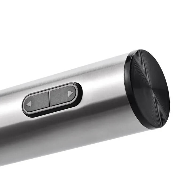 Elektrisk Vinöppnare Set 5-i-1 med Folieskärare, Vinhällare & Vakuumpropp – Automatisk Korkskruv & Displaybas | Perfekt Present för Vinälskare-Kök-BB-Hemnix