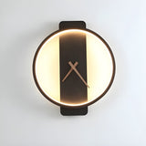 TimeLight - Modern justerbar LED-vägglampa i klockform Carvallo