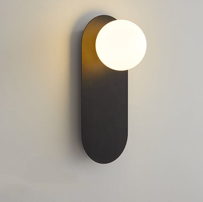 Vägglampa Modern Glasglob Metall Design Carvallo