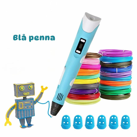 WonderPen™ 3D-penna Startpaket-Hemnix-Blå-Hemnix