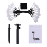 Solar LED Lichterkette – Färgglada droppljus för trädgård, terrass och dekoration Carvallo