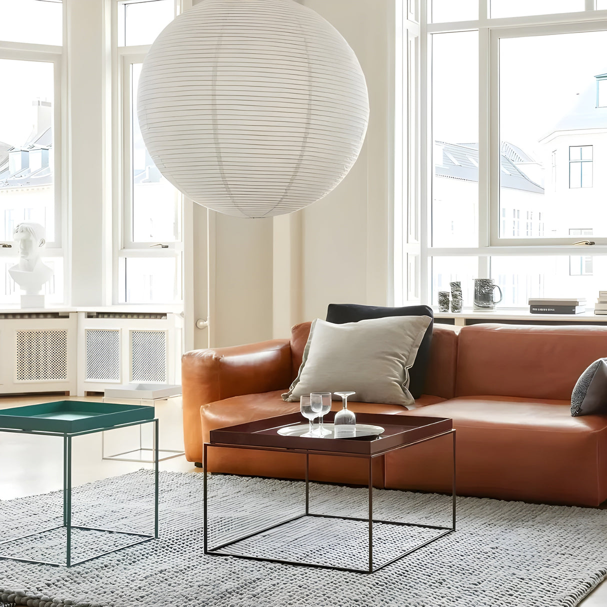 Hängelampa av rispapper – Dekorativ japansk stil för vardagsrum Carvallo