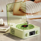 Carvallo – Retro vinylhögtalare med roterande skivspelare och justerbar belysning Carvallo