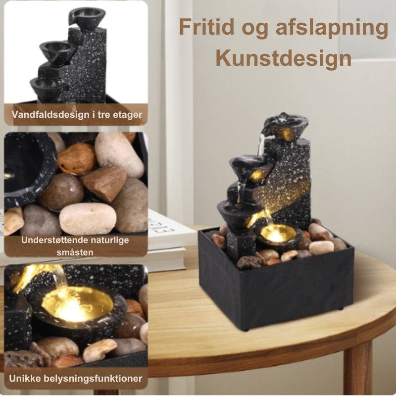 SerenityFalls - Elegant skrivbordsfontän för ro och fokus Carvallo