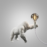 GorillaLux - Unik Gorilla Bordslampa | Modern Djurarmatur med Varm LED Belysning Carvallo