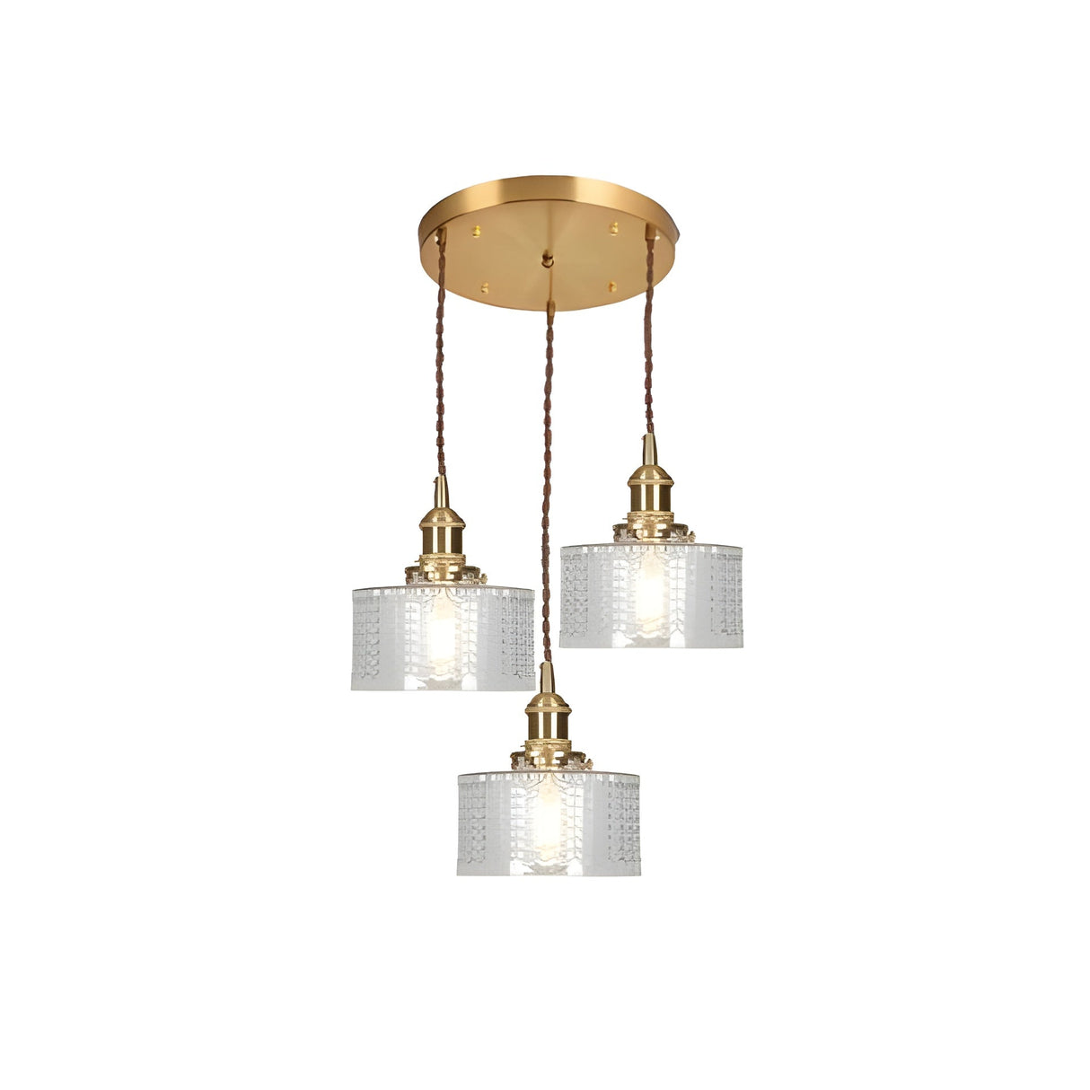 CrystalWave Light – Retro Kort Cylinder LED Hänglampa Carvallo