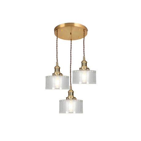 CrystalWave Light – Retro Kort Cylinder LED Hänglampa Carvallo