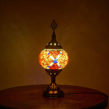 Vintage turkisk emalj järn bordslampa – tidlös One-Light Design MILA Sverige