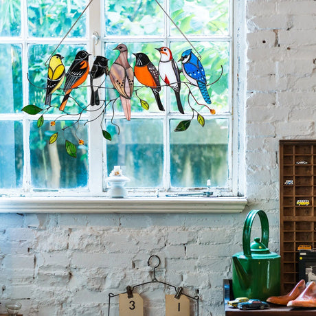 Färgat metal fågel solfångare - Gör alla rum mysigare Bellasverige