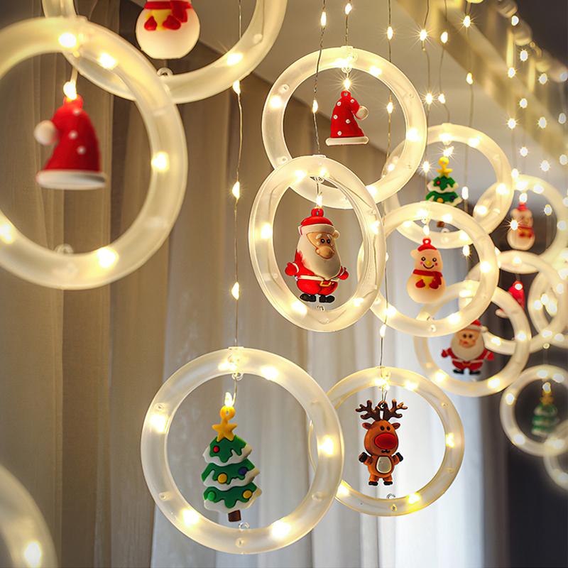 TwinkleJoy Julbelysning – LED-ljusslinga med festliga figurer Carvallo