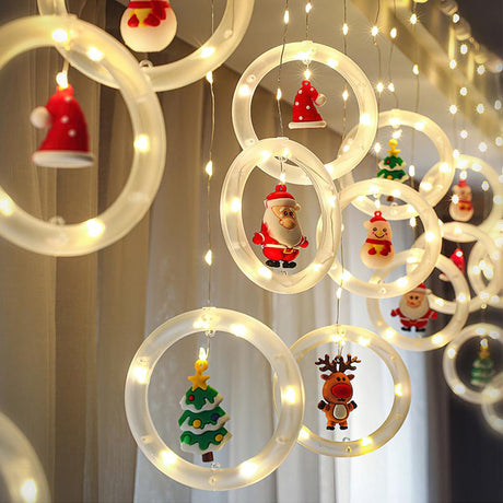 TwinkleJoy Julbelysning – LED-ljusslinga med festliga figurer Carvallo