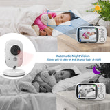 Trådlös Färg Video Babyövervakning Carvallo