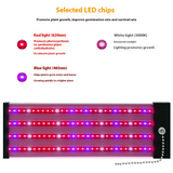 LED växtlampa med fullspektrum-belysning och dragknapp för optimal växttillväxt Carvallo
