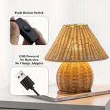 Noya Rattan Bordslampa Hemdekor Carvallo