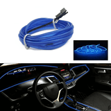 FlexiLjus Pro™ - Bilinteriör LED-ljus-Bil-BB-Blå-1 m-USB-enhet-Hemnix