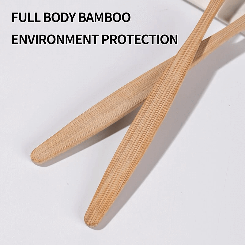 10st Miljövänliga Färgglada Bambu Tandborstar-Tandvård-BB-Hemnix