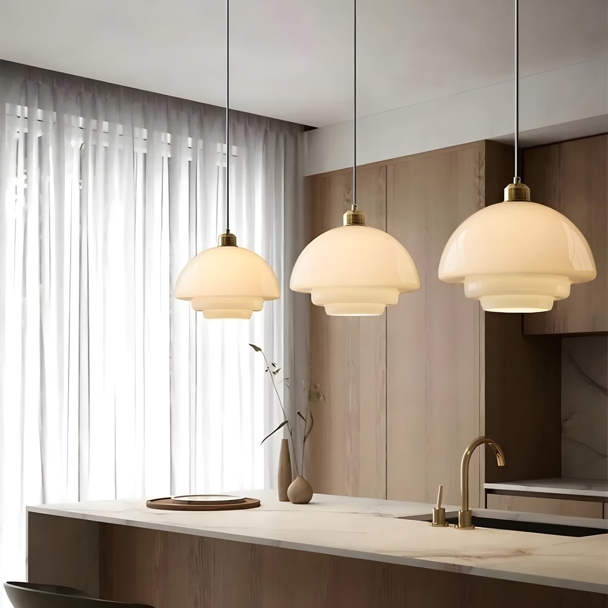 PureGlare Light - Modern Glas LED Pendellampa Carvallo