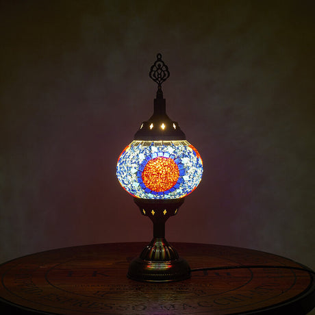 Vintage turkisk emalj järn bordslampa – tidlös One-Light Design MILA Sverige