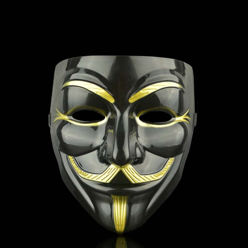 V For Vendetta Mask-Utklädnad-BB-Svart-Hemnix