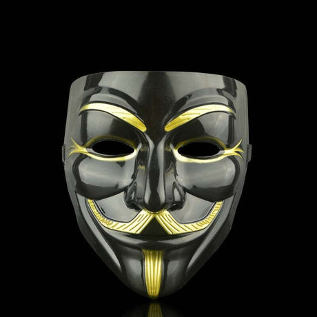 V For Vendetta Mask-Utklädnad-BB-Svart-Hemnix