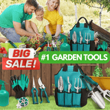 Carvallo-Set FloraMeister 11in1 | Komplettset med väska | Ergonomisk & Rostfri | För nybörjare & proffs Carvallo