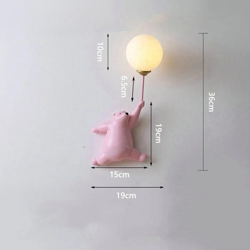 Carvallo – Charmig vägglampa med lekfull design för barnrum Carvallo