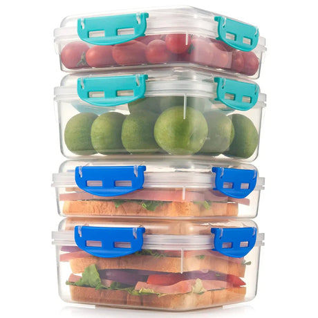 Utspillningssäkra lunchlådor (4-pack) Carvallo