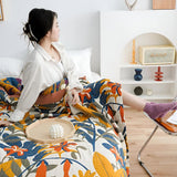 Sunrise Flora Cotton Blanket Carvallo