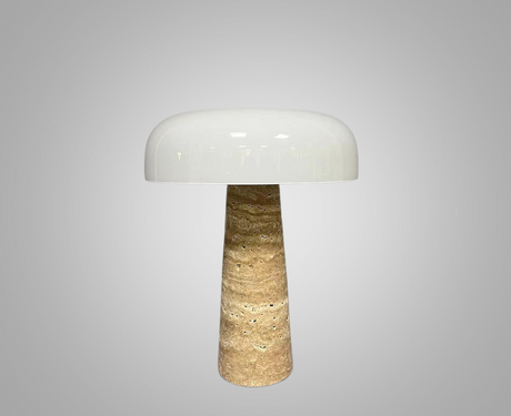 MarmorGlöd - Modern Marmor Skrivbordslampa | Elegant LED Bordslampa för Vardagsrum & Kontor Carvallo