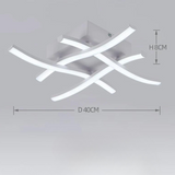 BrightEase LED Taklampa - Modern Design, Dimbar, 24W, Tre-färgsljus Carvallo