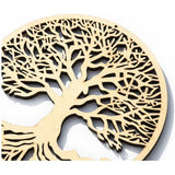 Livets Träd Träkonst - Hängande Trä Yggdrasil Väggdekoration Carvallo