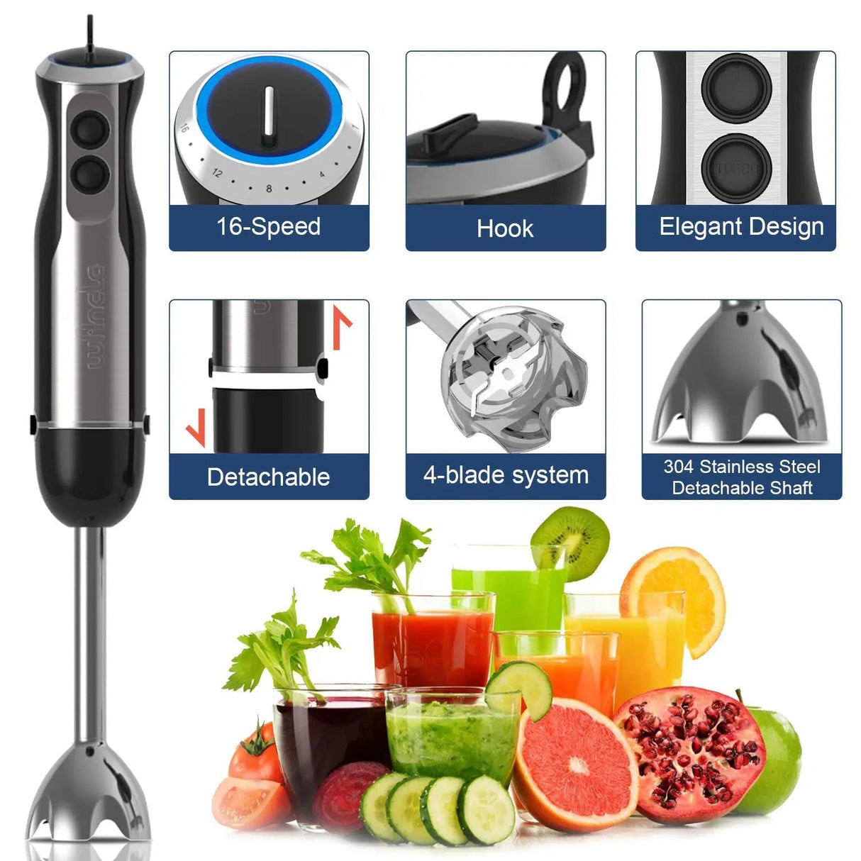 4 i 1 stavmixer Carvallo