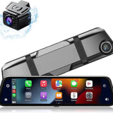 Carvallo – Smart spegelkamera med 4K-upplösning, bilspel, Android Auto och säkerhetsvarningar Carvallo