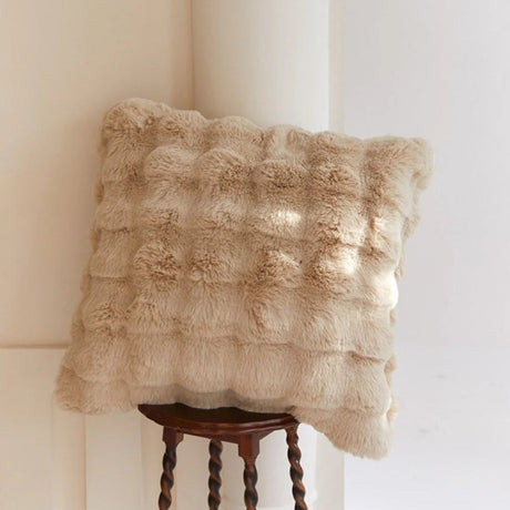 Rabbit Faux Fur Kuddöverdrag Carvallo