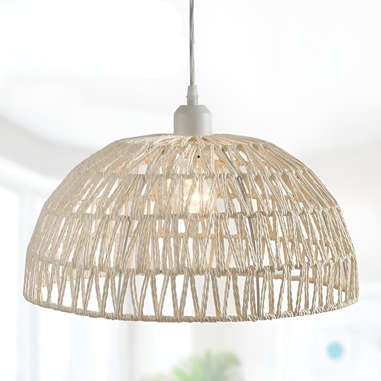 NatureWeave Light - Japansk Rattan Pendellampa Carvallo