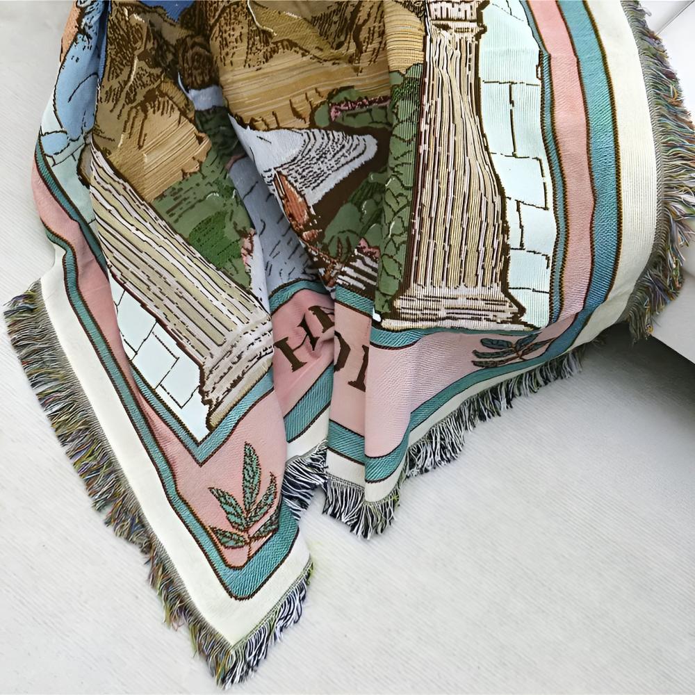 Moon Tarot Tapestry Blanket Carvallo