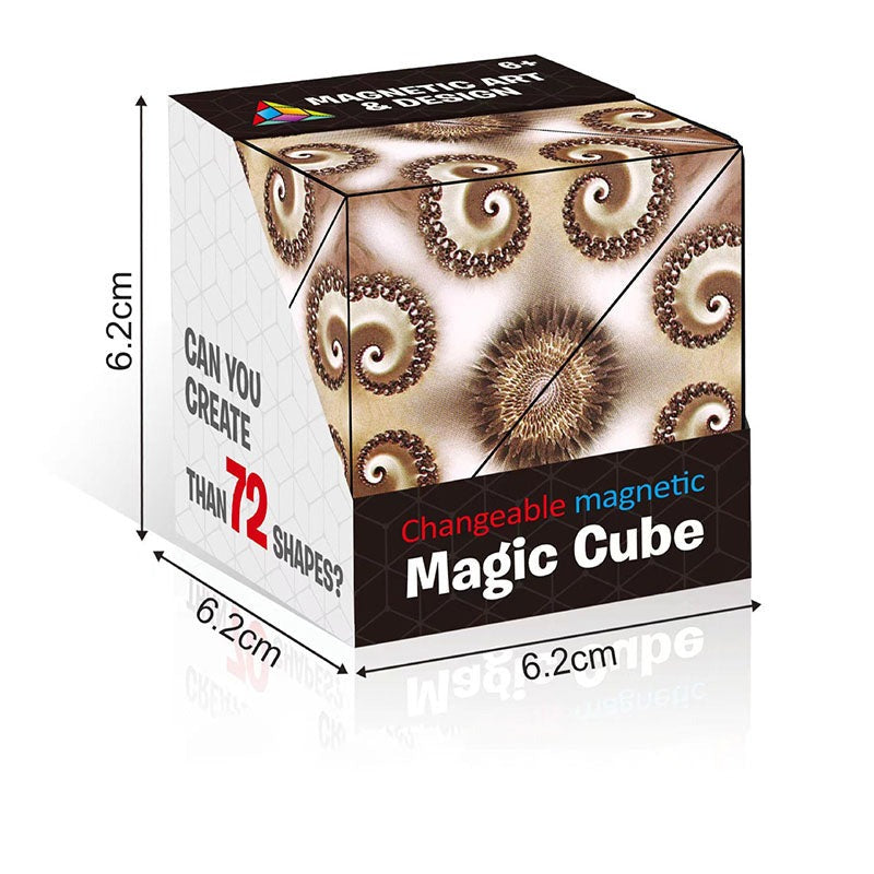Magisk Magnetisk Kub 70 Olika Former Lärande Utbildning Barn Leksak-Barn-BB-Brun-Hemnix