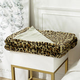 Vild Elegans Leopardmönstrad Filt Carvallo