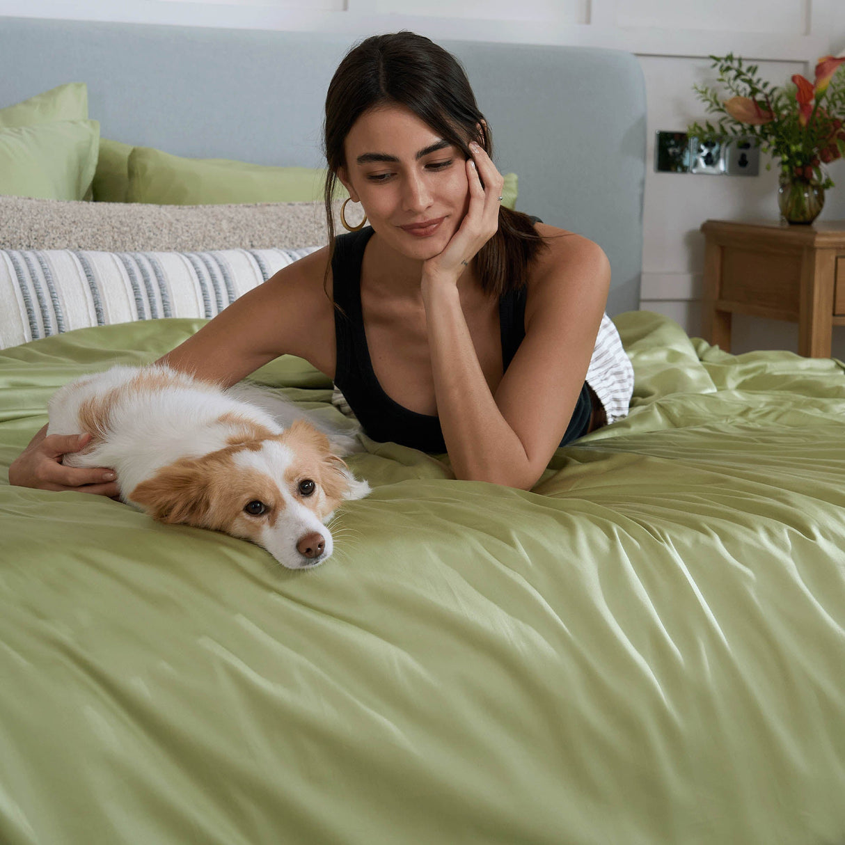 Bamboo Passformlakan - Husdjursrullande för Hundar/Katter Familj Carvallo