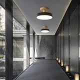 Industriell LED Taklampa | Trä & Järn Armatur | 12W Energibesparande Lampa | 7.09x3.94 in | Brick by Brick Carvallo