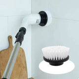 SpinClean - 9-i-1 Elektrisk Rengöringsborste Med Stav För Skonsam Städning-Skrubborstar-BB-Hemnix