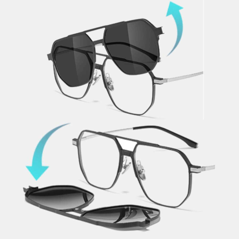 3-i-1 Magnetiska Polariserade Solglasögon-Sunglasses-Hemnix-Hemnix
