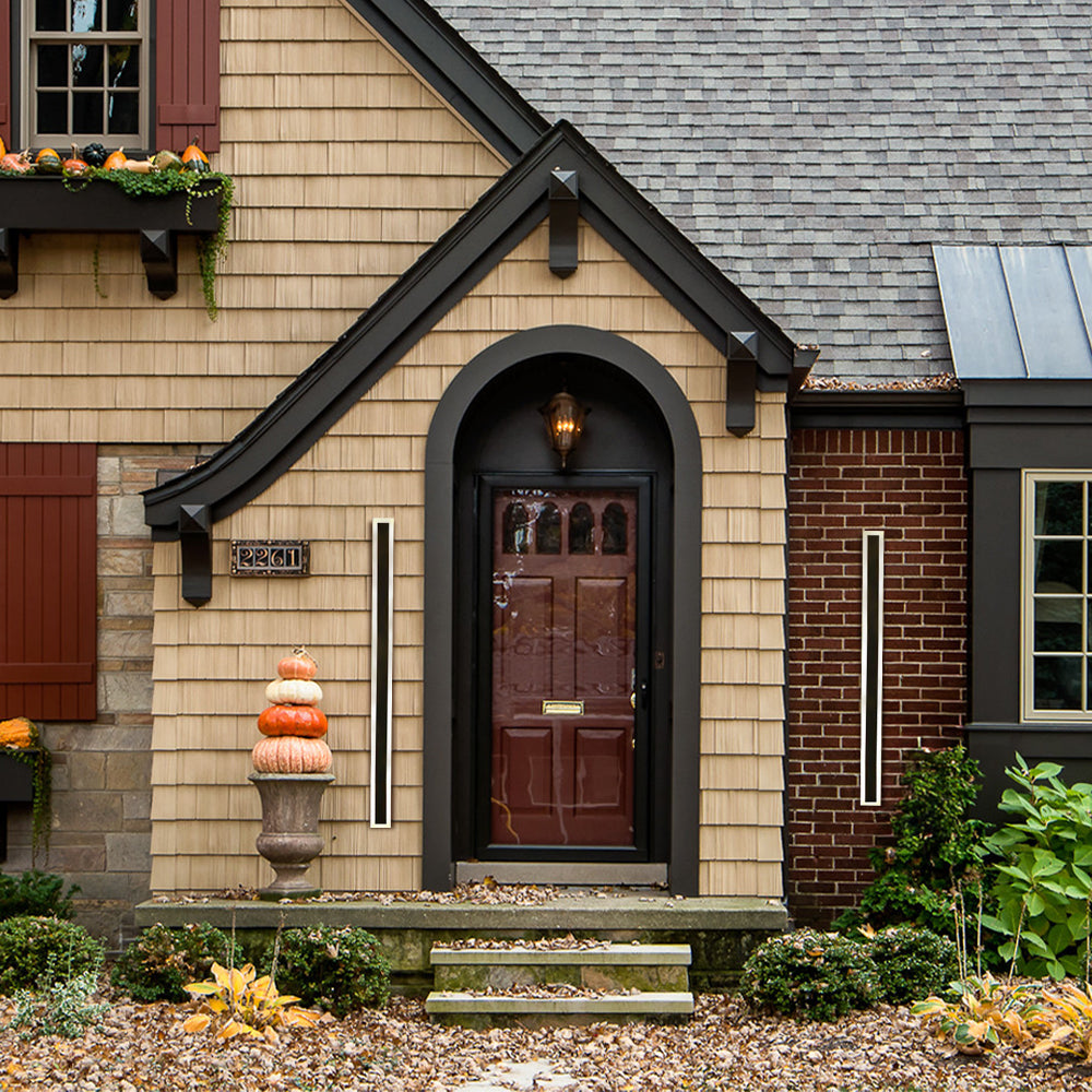 LED Utomhusvägglampor | 11.8–47.2 x 3.1 in | Vattentät IP65 Modern Akrylbelysning | Brick by Brick Carvallo